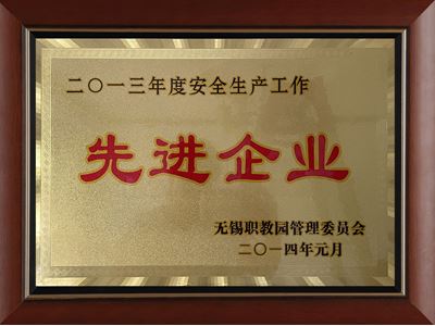 2013年度安全生產工作先進企業